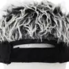 Gorra negra con peluche - Image 2