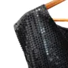 Chaleco de lentejuela negro de108x69x0.1cm - Image 2