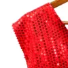 Chaleco de lentejuela rojo de108x69x0.1cm - Image 2
