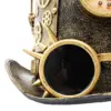 Sombrero con reloj y lentes negro con dorado - Image 3
