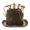 Sombrero con reloj y lentes negro con dorado - Image 6