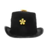 Sombrero negro con detalles dorado y lentes - Image 5