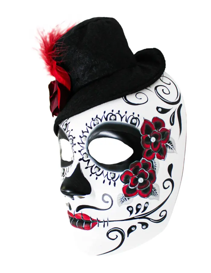 Mascará diseño catrín con sombrero de20x31x11cm - Image 2
