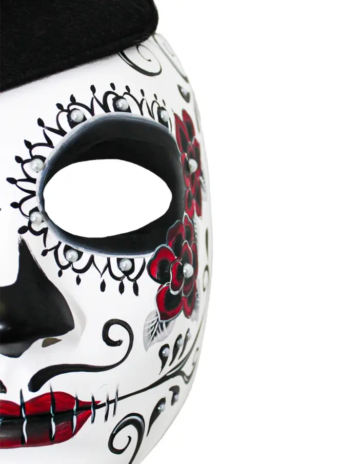 Mascará diseño catrín con sombrero de20x31x11cm - Image 3