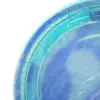 Paquete de 10 piezas de plato desechable azul nacarado de 23cm - Image 3