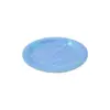 Paquete de 10 piezas de plato desechable azul nacarado de 18cm - Image 2