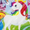 Paquete de 10 piezas de plato desechable diseño unicornio de 23cm - Image 3