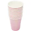 Paquete de 10 piezas de vaso desechable rosa nacarado de 7x9cm - Image 2