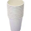 Paquete de 10 piezas de vaso desechable blanco nacarado de 7x9cm - Image 2
