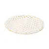 Paquete de 10 piezas de plato desechable blanco con puntos dorados de 23cm - Image 2