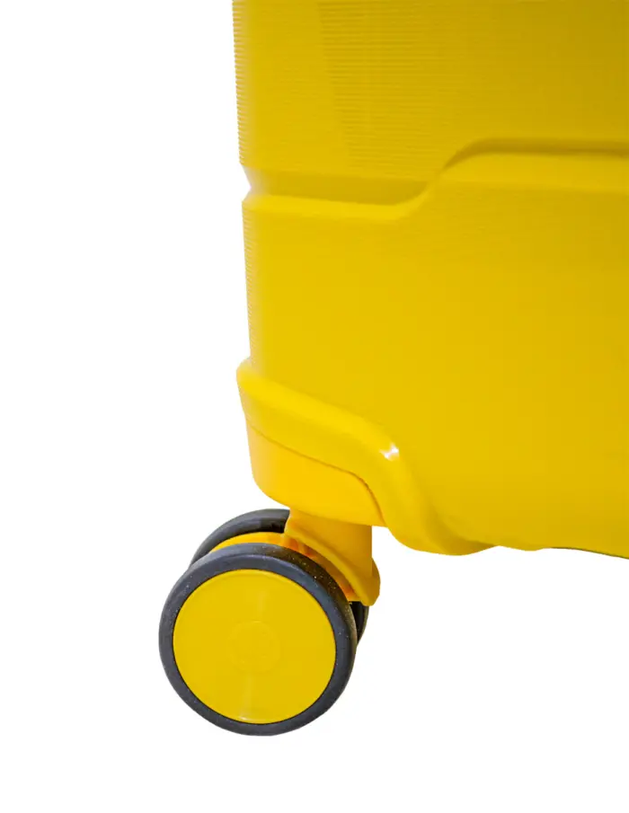 Juego de 3 maletas de equipaje de color amarillo - Image 4
