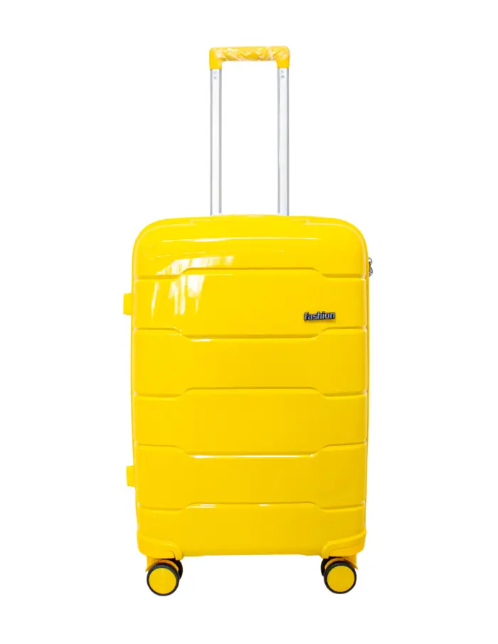 Juego de 3 maletas de equipaje de color amarillo - Image 5