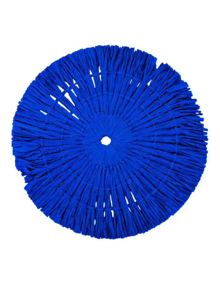 Mantel individual redondo azul rey tejido de papel de 0.1x38x0.1cm - Image 2