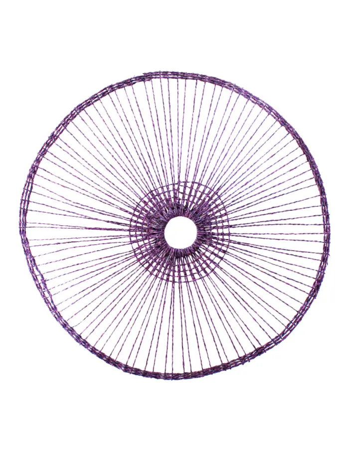 Mantel individual redondo morado tejido de 0.1x38x0.1cm - Image 2