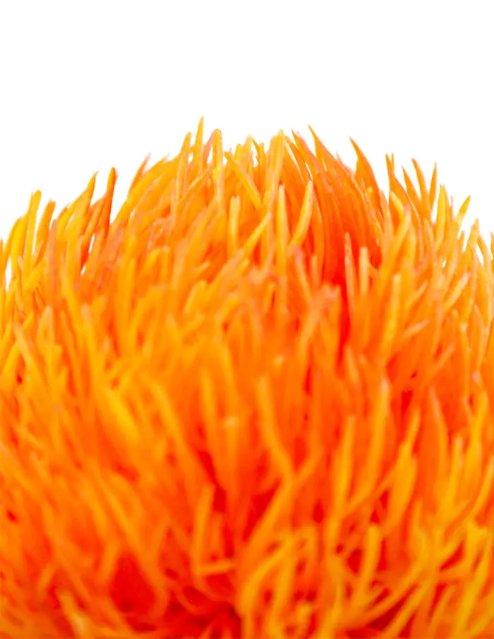 Vara con flor de plastico naranja de 9x50x0.1cm - Image 2