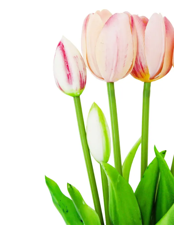 Ramo artificial de tulipanes rosas de 12x40x0.1cm - Image 2