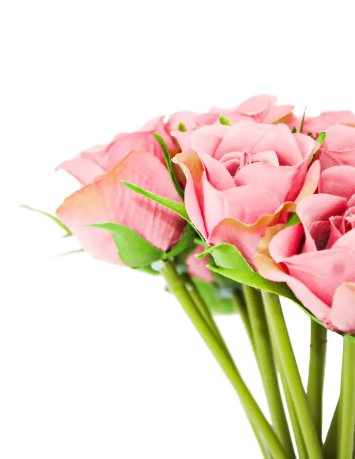 Ramo artificial de rosas rosa de 17x24x0.1cm - Image 3