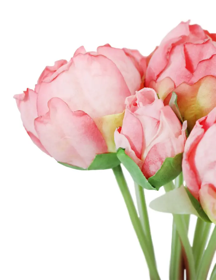 Ramo de rosas rosa claro de 20x35x0.1cm - Image 3