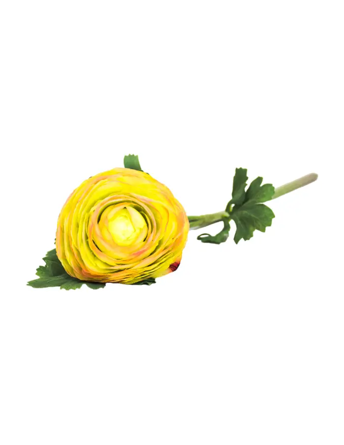 Flor de peonia artificial beige de 18x35x1cm - Image 3