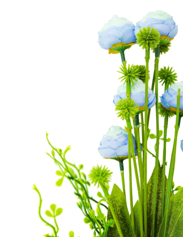 Ramo de flores de peonioas azules de 12x60x0.1cm - Image 2