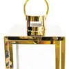 Juego de 3 candelabros de metal dorados de 18x18x46cm - Image 4