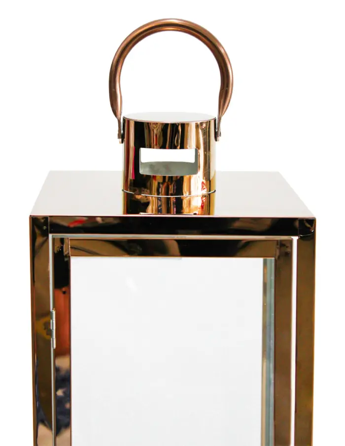 Juego de 3 candelabros de metal de color marron de 18x18x49cm - Image 4