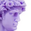 Vela decorativa diseño busto de escultura lila de 5.5x9x14cm - Image 3