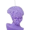 Vela decorativa diseño busto de escultura lila de 5.5x9x14cm - Image 4