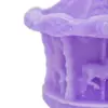Vela decorativa diseño carrucel morada de 7.5x7.5x9cm - Image 3