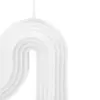 Vela decorativa diseño curvo blanca de 2.5x8.8x7.5cm - Image 3