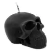 Vela decorativa diseño craneo negro de 6x8x7cm - Image 2