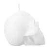 Vela decorativa diseño craneo blanco de 6x8x7cm - Image 4