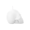 Vela decorativa diseño craneo blanco de 5.5x6.5x5cm - Image 4