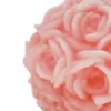 Vela decorativa diseño bola de rosas rosa de 6.5x6.5x5.2cm - Image 3