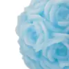 Vela decorativa diseño bola de rosas azul de 6.5x6.5x5.2cm - Image 3