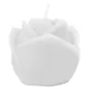 Vela decorativa diseño rosa blanca de 6.7x6.7x5.5cm - Image 2
