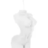 Vela decorativa diseño torso de mujer blanco de 6.7x6.7x5.5cm - Image 2