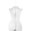 Vela decorativa diseño torso de mujer blanco de 6.7x6.7x5.5cm - Image 3