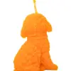 Vela decorativa diseño perro naranja de 7x7.5x14cm - Image 4