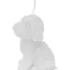 Vela decorativa diseño perro blanco de 3.5x5x6.5cm - Image 2