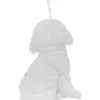 Vela decorativa diseño perro blanco de 3.5x5x6.5cm - Image 4