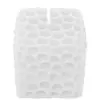 Vela decorativa cuadrada diseño circulos blanco de 3.5x5x6.5cm - Image 2