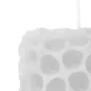 Vela decorativa cuadrada diseño circulos blanco de 3.5x5x6.5cm - Image 3