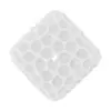 Vela decorativa cuadrada diseño circulos blanco de 3.5x5x6.5cm - Image 4