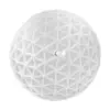 Vela decorativa diseño esfera blanca de 6.5x6.5x7cm - Image 4