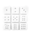 Vela decorativa diseño dado blanco de 6.8x6.8x7.3cm - Image 2