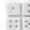 Vela decorativa diseño dado blanco de 6.8x6.8x7.3cm - Image 3
