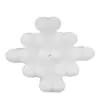 Vela decorativa diseño de cuadradas con círculos de color blanco de 6.5x6.5x6.5cm - Image 3