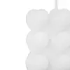 Vela decorativa diseño de cuadradas con círculos de color blanco de 6.5x6.5x6.5cm - Image 4