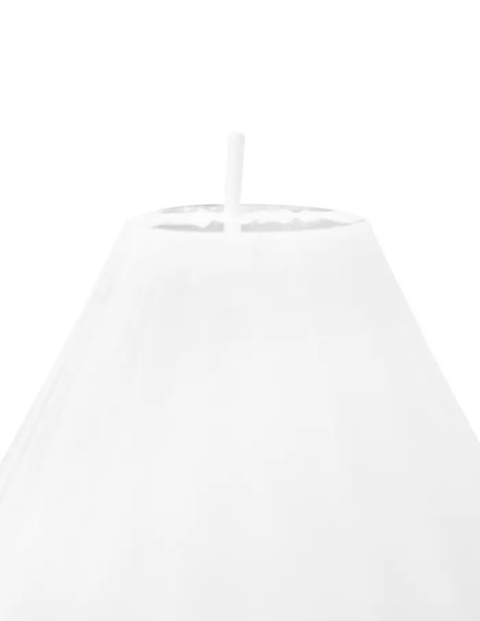 Vela decorativa diseño de picos de color blanco de 7.5x7.5x9cm - Image 4